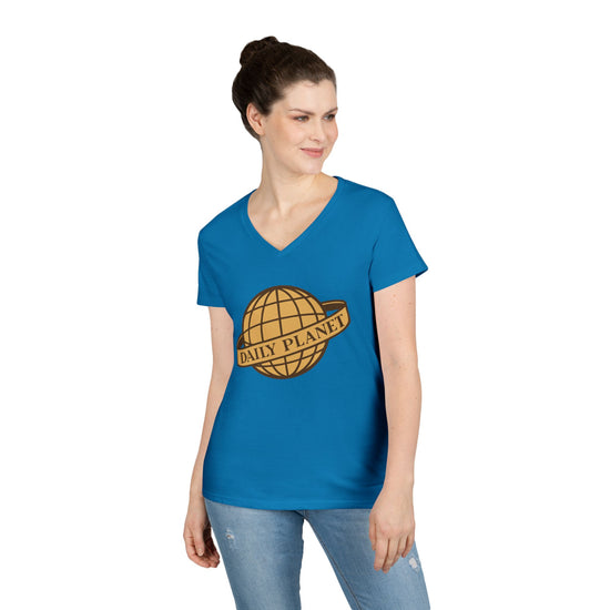 Daily Planet V-Neck Tee - Fandom-Made