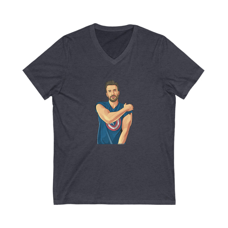 Chris Evans V-Neck T-Shirt - Fandom-Made