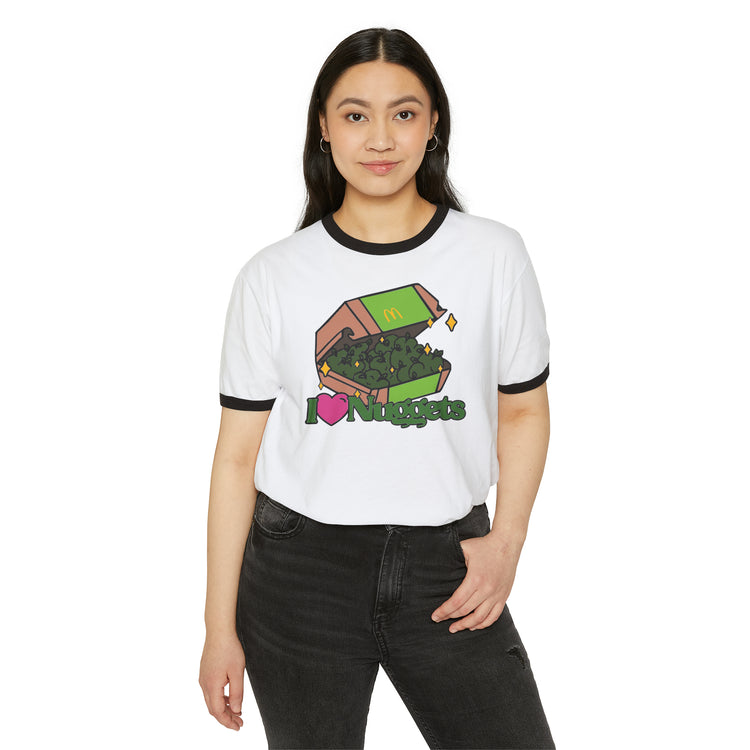 I Heart Nuggets Ringer T-Shirt - Fandom-Made