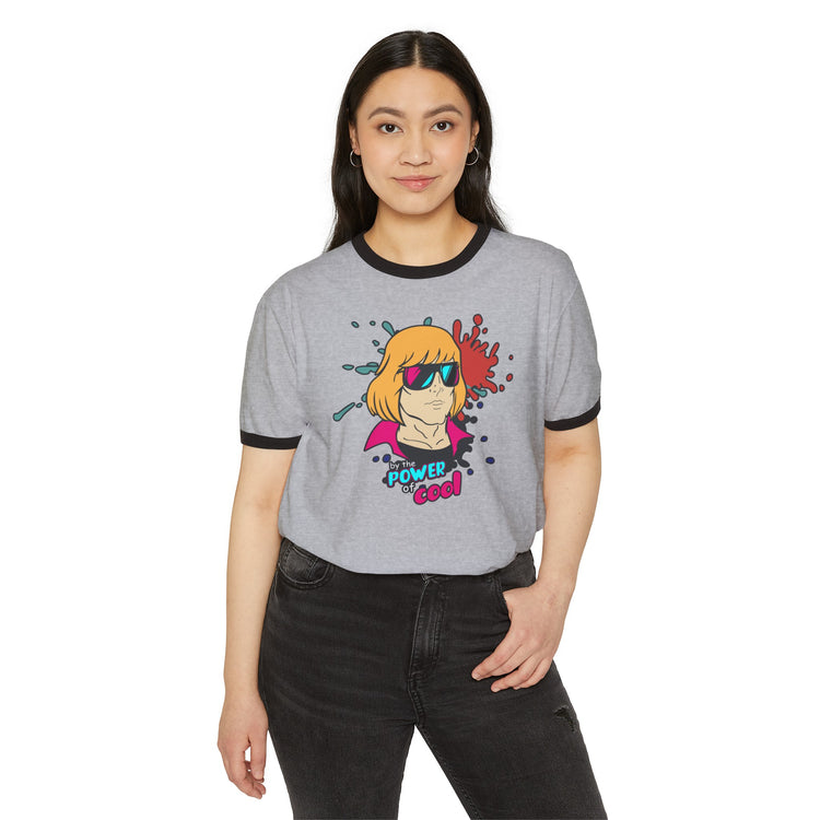 By The Power Of Cool Ringer T-Shirt - Fandom-Made