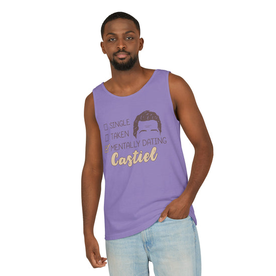 Mentally Dating Castiel Tank Top - Fandom-Made