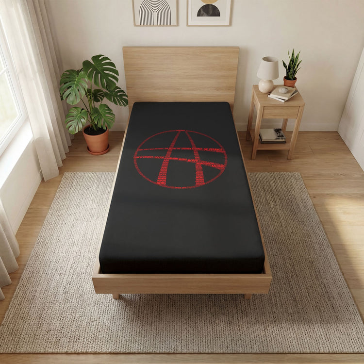 Strange Calligram Fitted Sheet - Fandom-Made