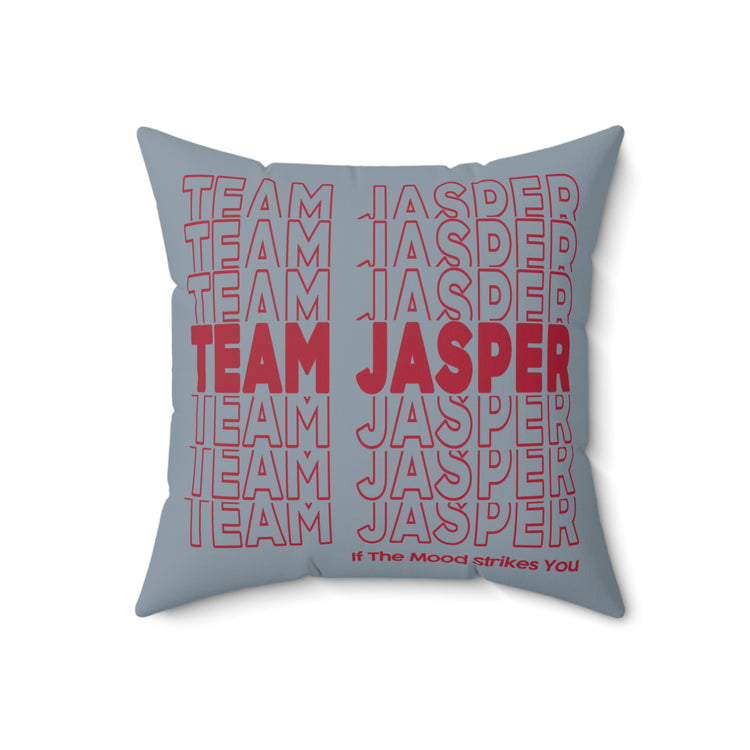 Team Jasper Faux Suede Square Pillow