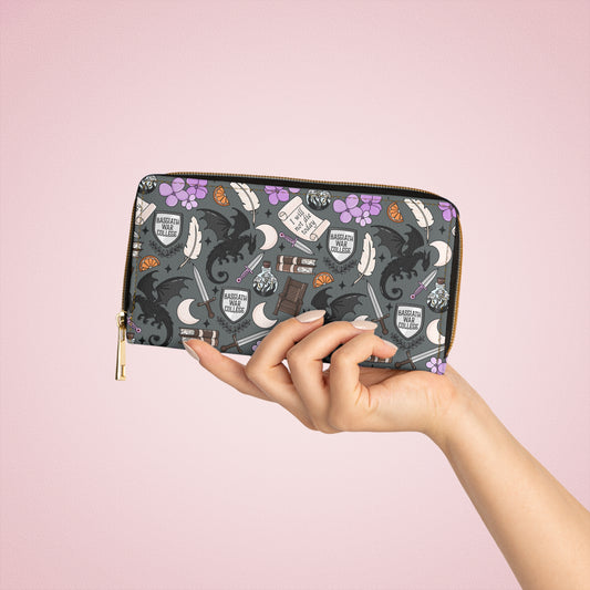 Fourth Wing Collage Zipper Wallet - Fandom-Made