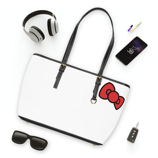 Bow Leather Shoulder Bag - Fandom-Made