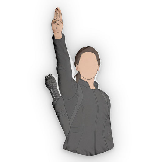 Katniss-Shaped Pillow - Fandom-Made