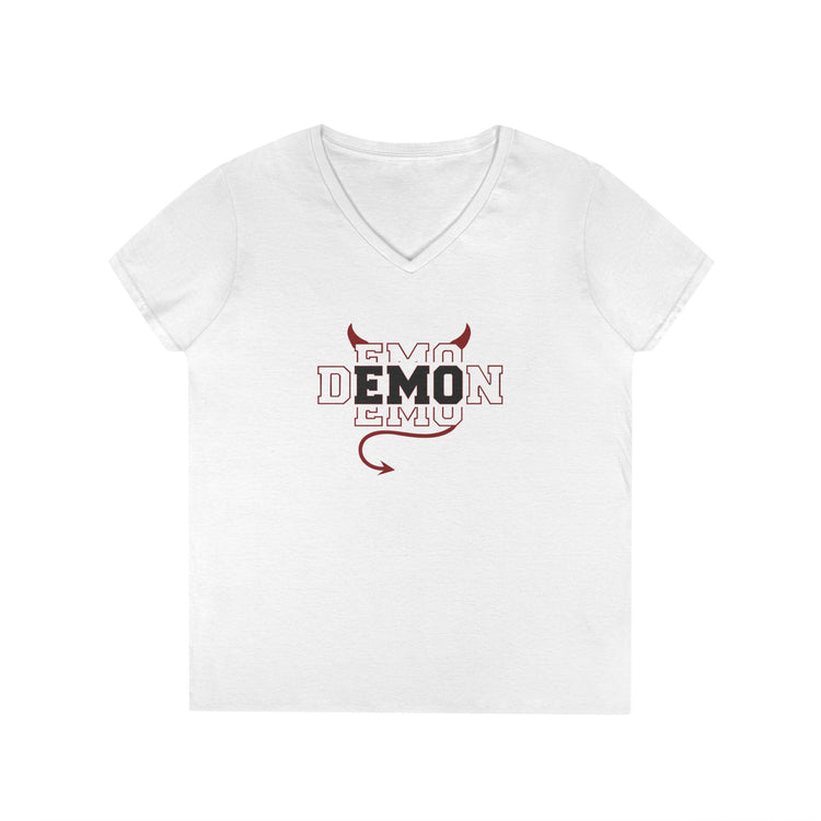 Emo Demon Ladies' V-Neck Tee