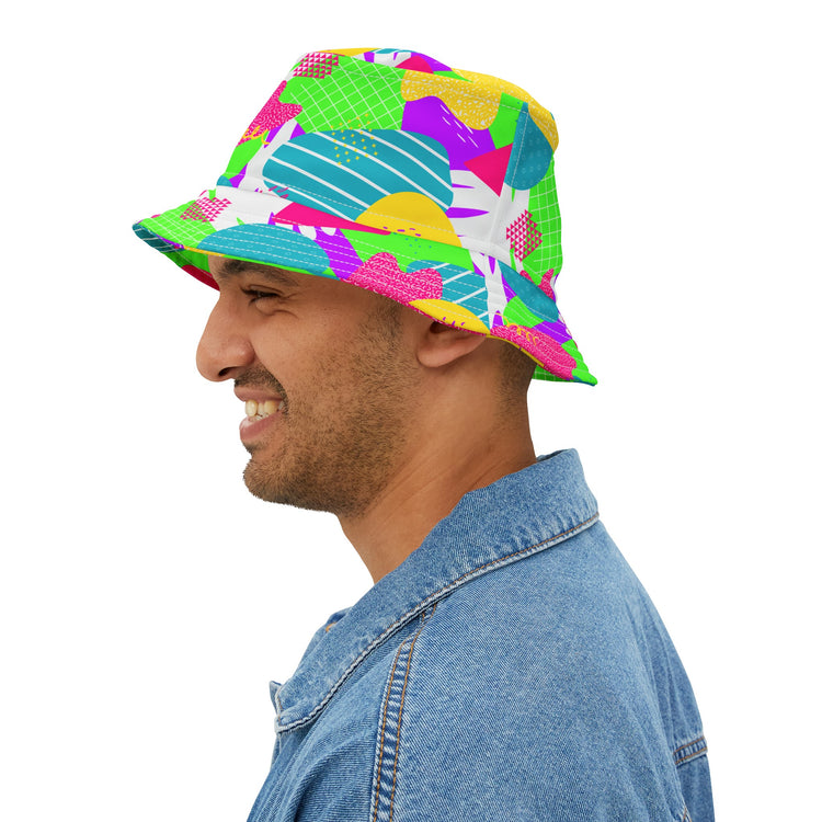I Love The 80s All-Over Print Bucket Hat - Fandom-Made