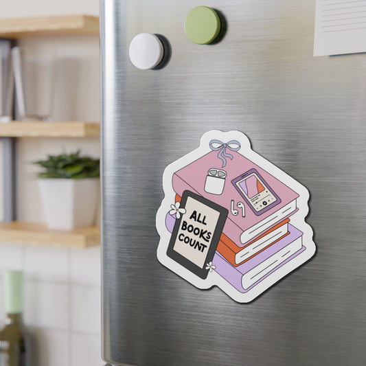 All Books Count Die-Cut Magnet - Fandom-Made