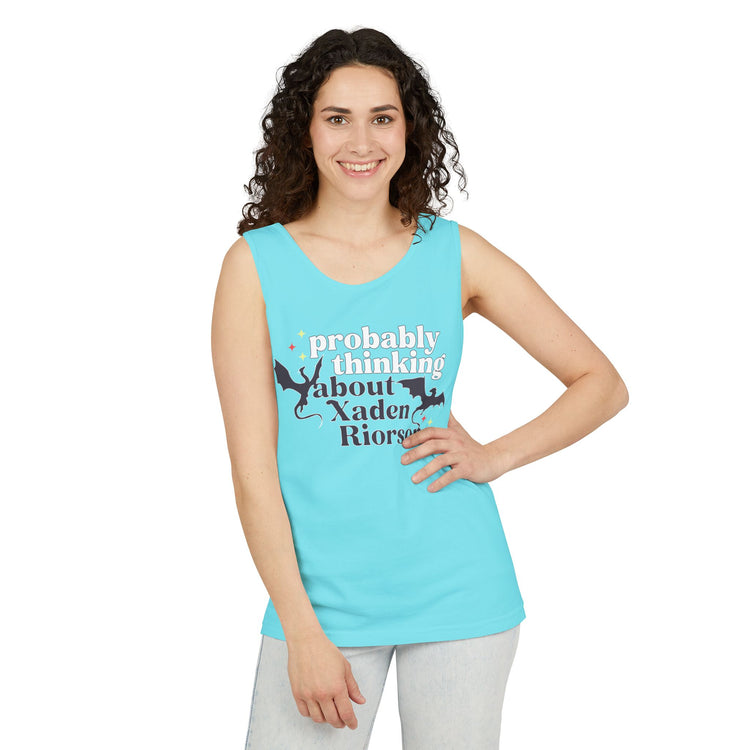 Thinking of Xaden Riorson Tank Top - Fandom-Made