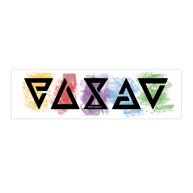The Witcher Symbols Colored Bumper Stickers - Fandom-Made
