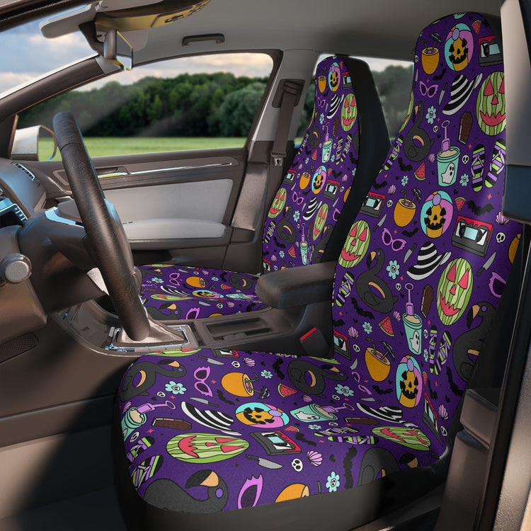 Summerween Vibes Car Seat Covers