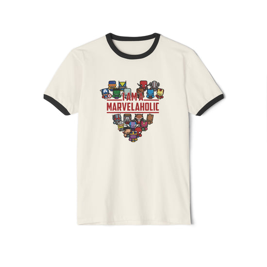 Marvelaholic Ringer T-Shirt - Fandom-Made