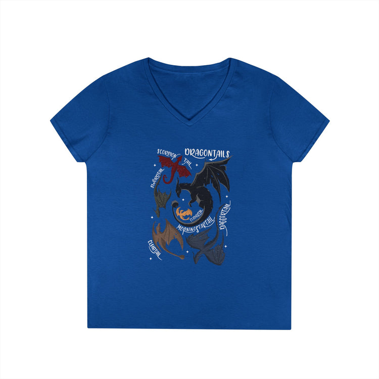 Dragontails V-Neck Tee - Fandom-Made