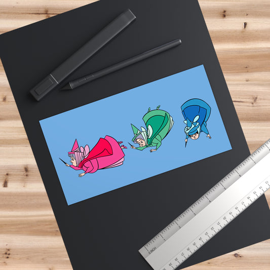 Sleeping Beauty Fairies Bumper Sticker - Fandom-Made
