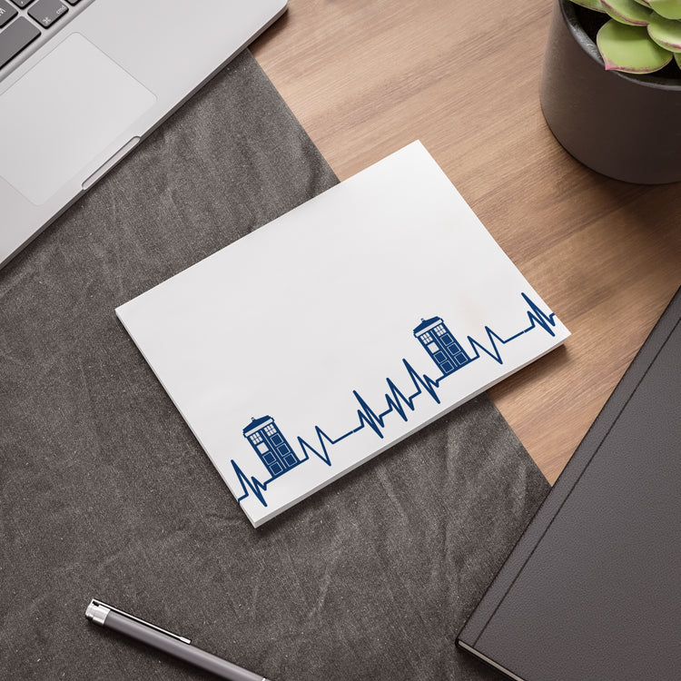 My Hearts Beats For The Doctor Post-it® Note Pads - Fandom-Made