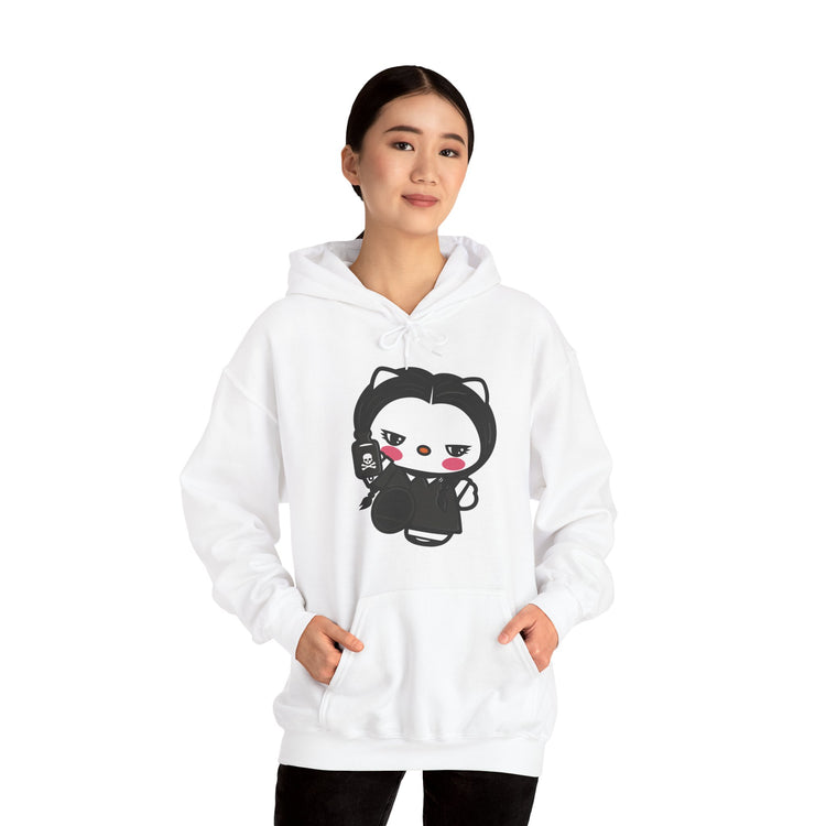 Wednesday Kitty Hoodie - Fandom-Made