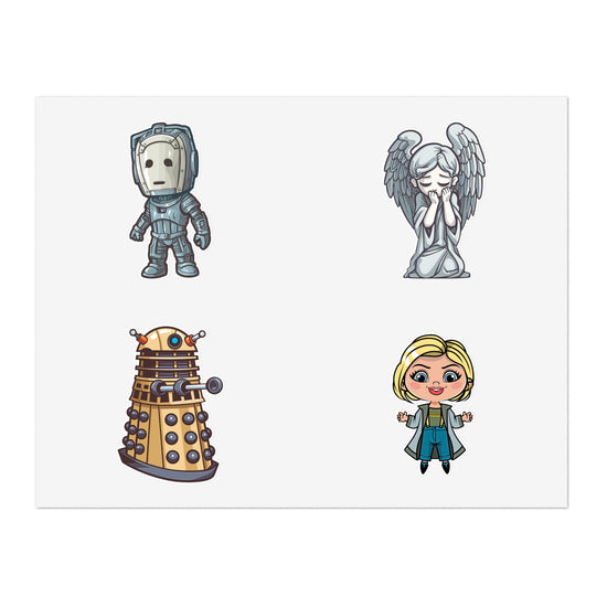 Doctor Who Sticker Sheets Set 2 - Fandom-Made