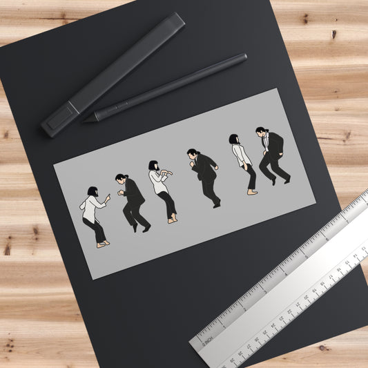 Pulp Fiction Dance Off Bumper Sticker - Fandom-Made