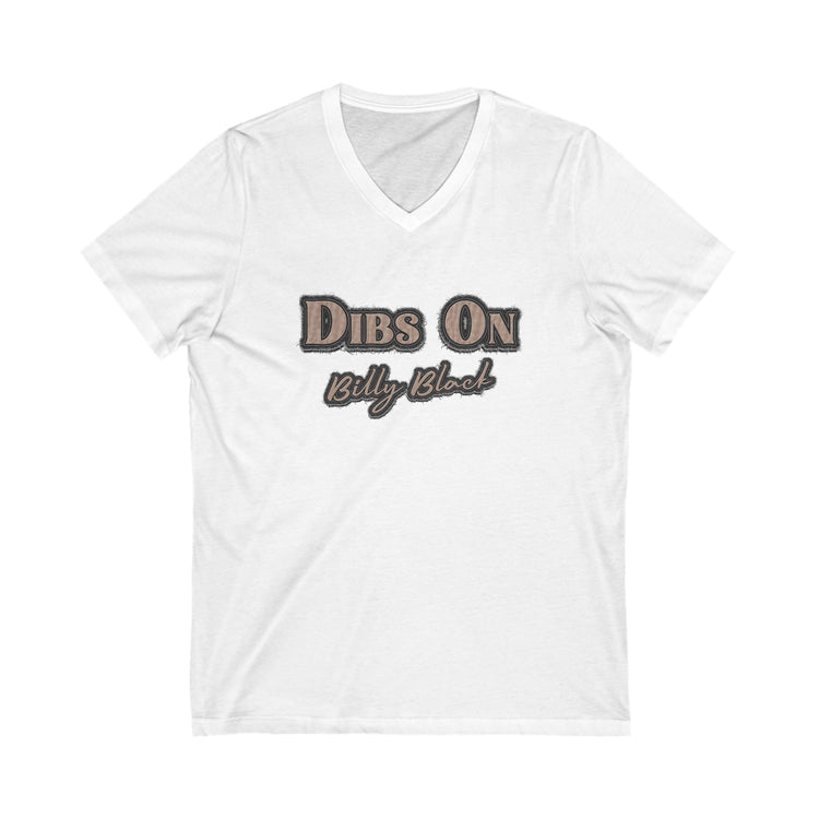 Dibs On Billy Black V-Neck Tee - Fandom-Made