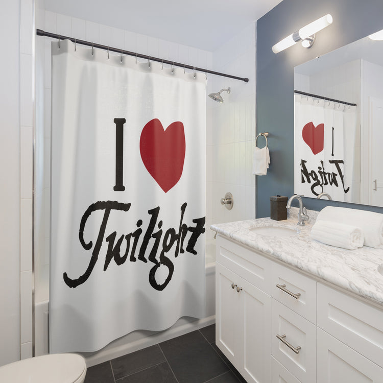 I Love Twilight Shower Curtain - Fandom-Made