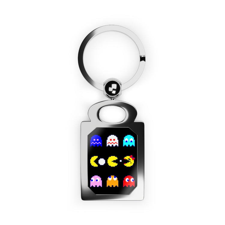 PacMan Rectangle Keyring - Fandom-Made