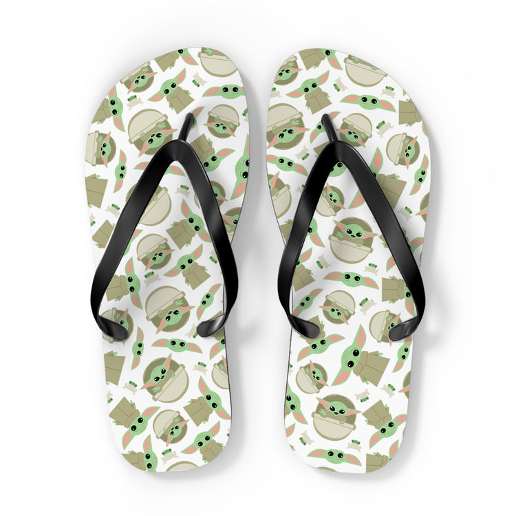 Grogu All-Over Print Flip Flops - Fandom-Made