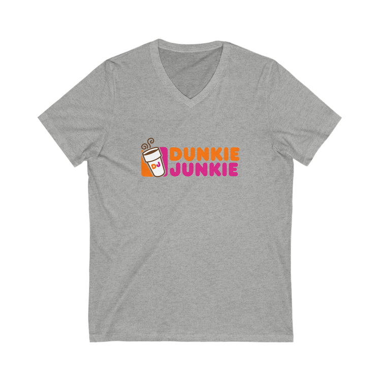 Dunkie Junkie V-Neck Tee - Fandom-Made