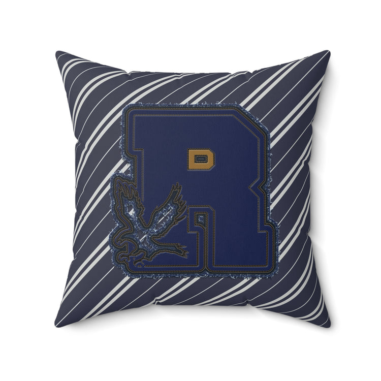 Ravenclaw R Embroidery Design Square Pillow - Fandom-Made