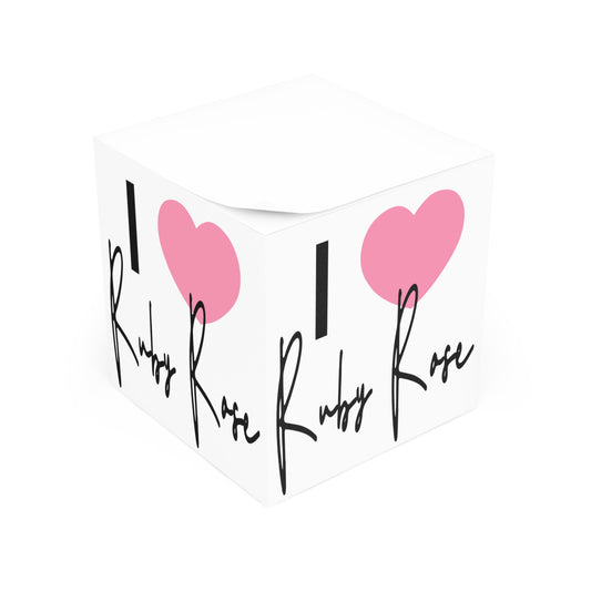 I Love Ruby Rose Note Cube - Fandom-Made