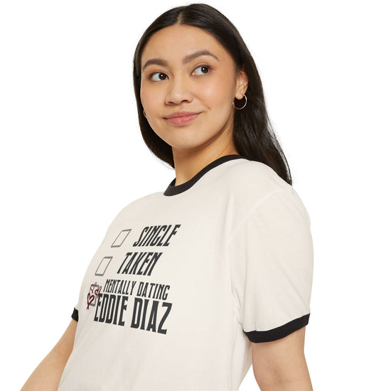 Mentally Dating Eddie Diaz Ringer T-Shirt - Fandom-Made