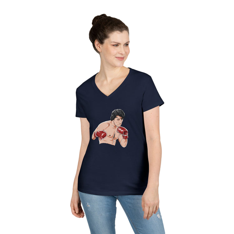 YO Adrian Ladies' V-Neck Tee - Fandom-Made