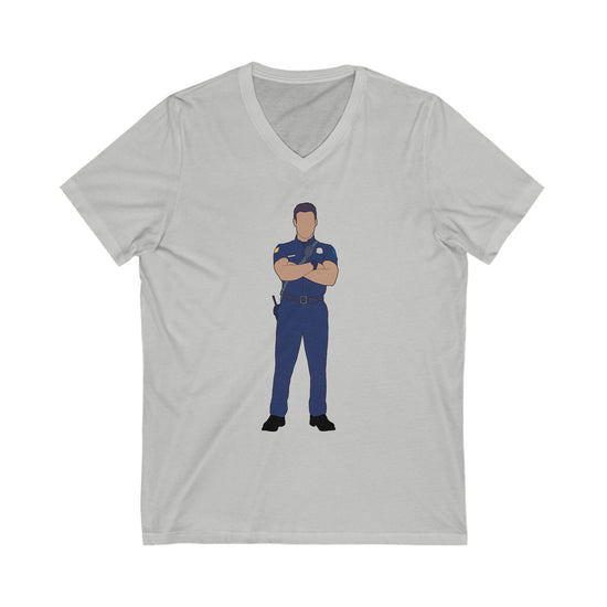 Eddie Diaz V-Neck Tee - Fandom-Made