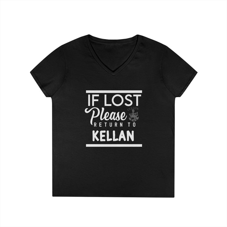 If Lost Return To Kellan V-Neck Tee - Fandom-Made