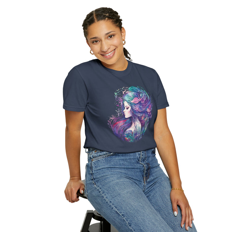 Mermaid Watercolor Unisex Garment-Dyed T-shirt - Fandom-Made