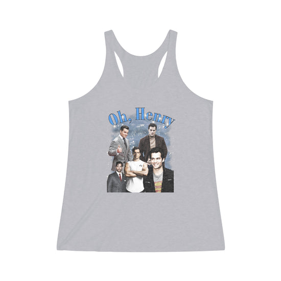 Oh Henry Tri-Blend Racerback Tank - Fandom-Made