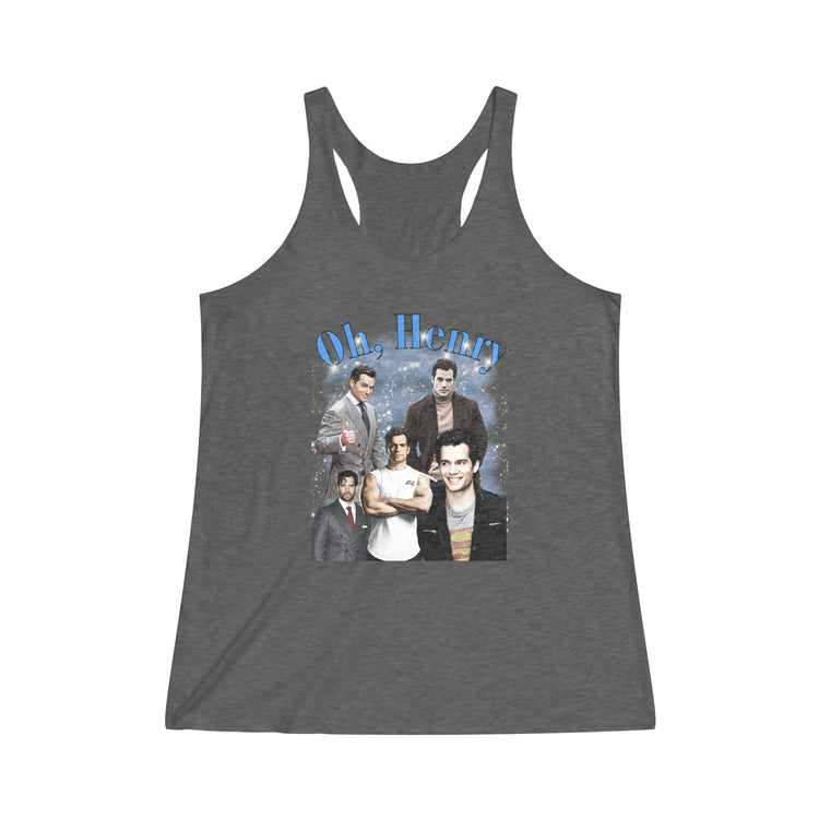 Oh Henry Tri-Blend Racerback Tank - Fandom-Made