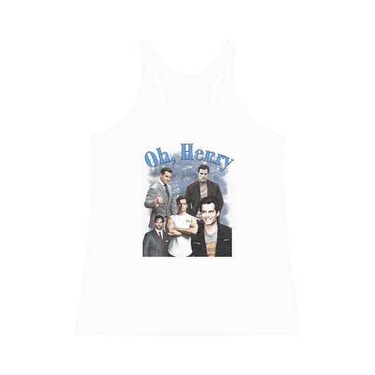 Oh Henry Tri-Blend Racerback Tank - Fandom-Made