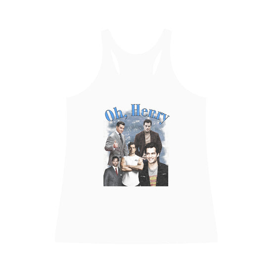 Oh Henry Tri-Blend Racerback Tank - Fandom-Made