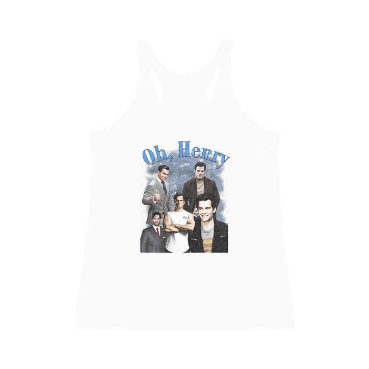 Oh Henry Tri-Blend Racerback Tank - Fandom-Made