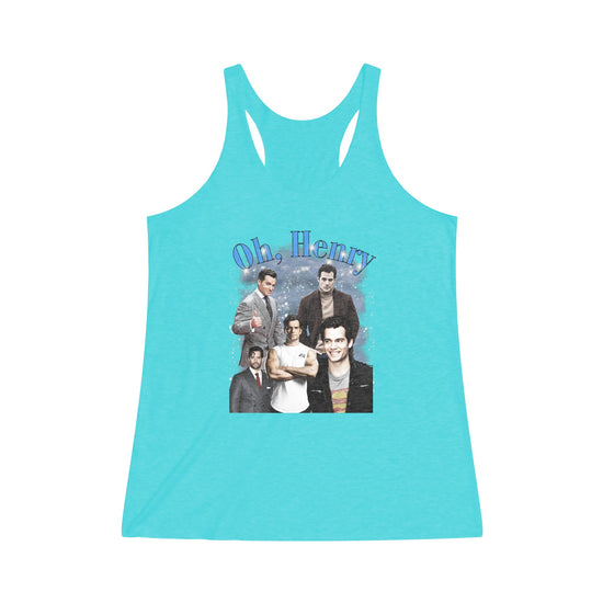 Oh Henry Tri-Blend Racerback Tank - Fandom-Made
