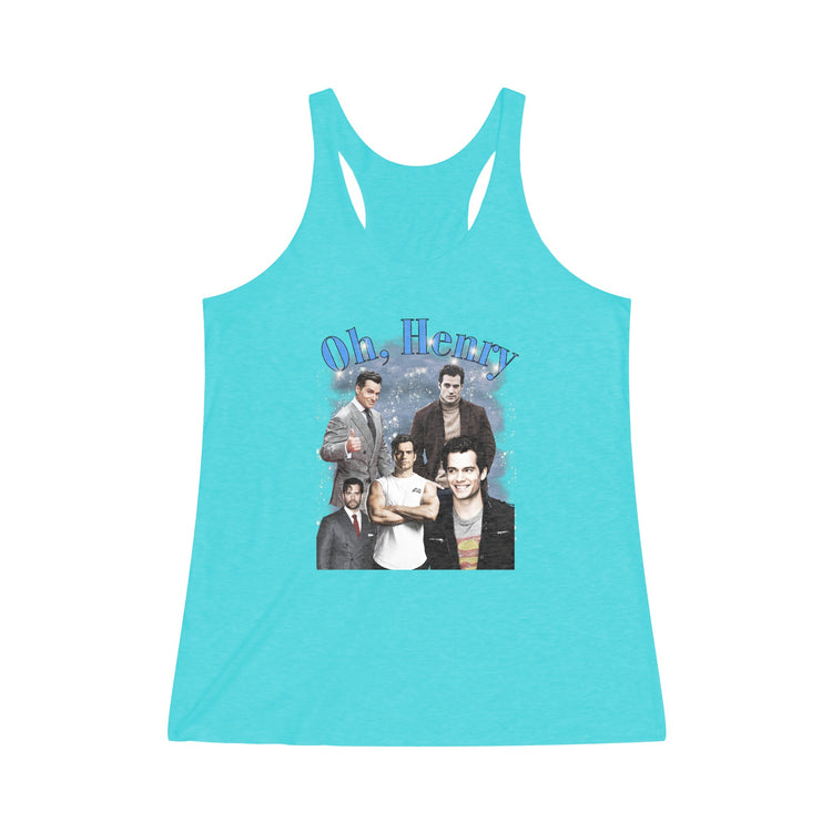 Oh Henry Tri-Blend Racerback Tank - Fandom-Made