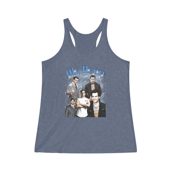 Oh Henry Tri-Blend Racerback Tank - Fandom-Made