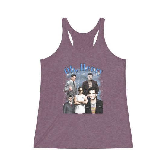 Oh Henry Tri-Blend Racerback Tank - Fandom-Made