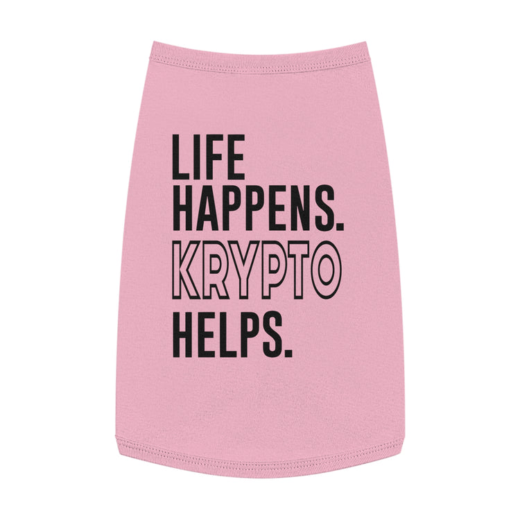 Life Happens Krypto Helps Pet Tank Top - Fandom-Made