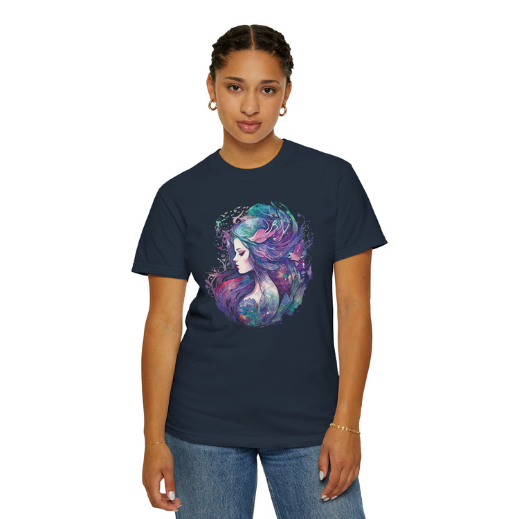 Mermaid Watercolor Unisex Garment-Dyed T-shirt - Fandom-Made