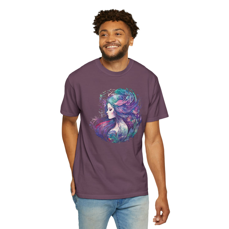Mermaid Watercolor Unisex Garment-Dyed T-shirt - Fandom-Made