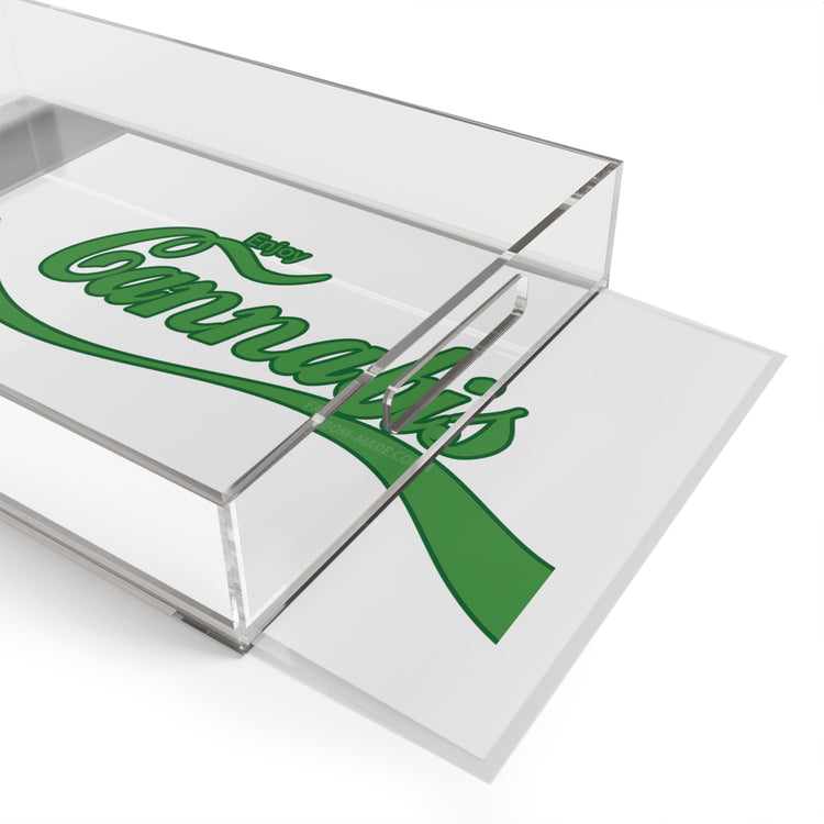 Enjoy Cannabis Acrylic Serving Tray - Fandom-Made