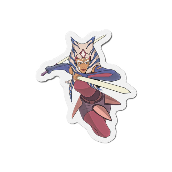 Ahsoka Leaping Die-Cut Magnets - Fandom-Made