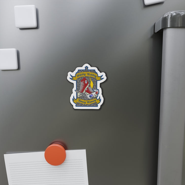 Wibbly Wobbly Die-Cut Magnet - Fandom-Made